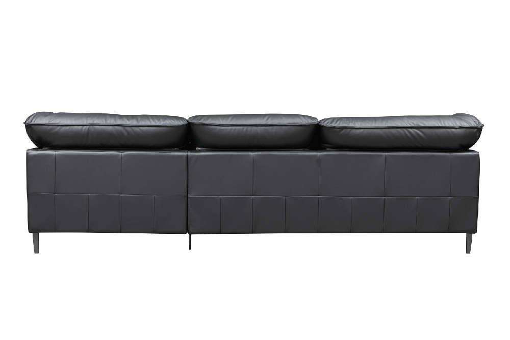 ESF Furniture - F011 Living Room Set in Black - F011-SC-BLK - GreatFurnitureDeal