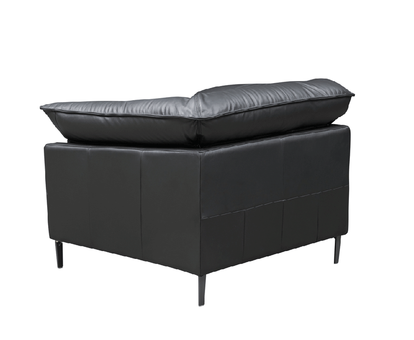 ESF Furniture - F011 Living Room Set in Black - F011-SC-BLK - GreatFurnitureDeal