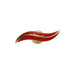 Worlds Away - Fabio Resin Horn Shape Handle With Brass Detail In Red - FABIO HRD - GreatFurnitureDeal