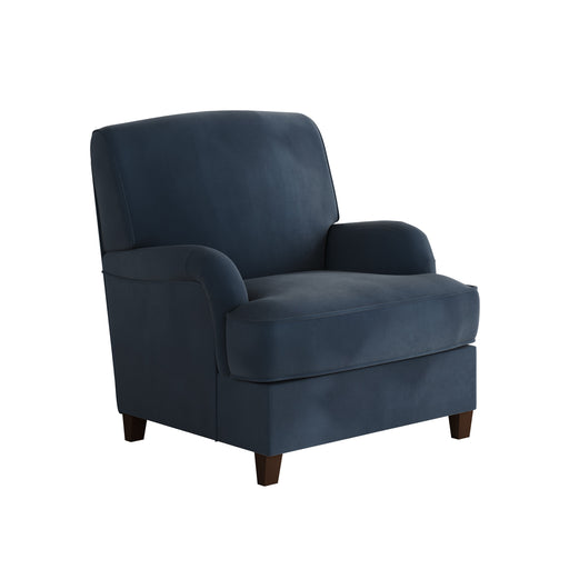 Southern Home Furnishings - Bella Midnight Accent Chair in Blue - 01-02-C Bella Midnight-MTO - GreatFurnitureDeal