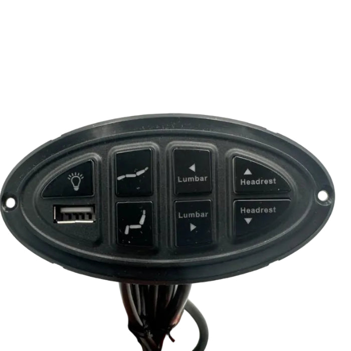 OKIN- Replacement Button W/ Headrest, Footrest, Lumbar & USB -JLDK.15.07.05 - GreatFurnitureDeal