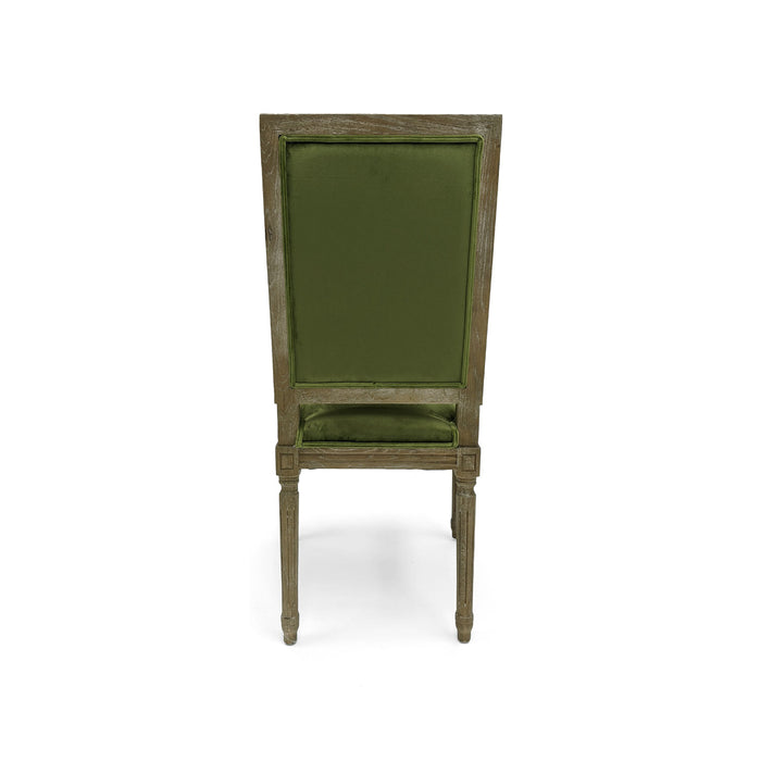 Zentique - Green Velvet Louis Side Chair - FC010-4-Z E272 G105 - GreatFurnitureDeal