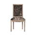 Zentique - Square Back Cow Hide Side Dining Chair - FC010-4 E272 Cow ED - GreatFurnitureDeal