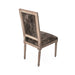 Zentique - Square Back Cow Hide Side Dining Chair - FC010-4 E272 Cow ED - GreatFurnitureDeal