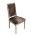 Zentique - Square Back Cow Hide Side Dining Chair - FC010-4 E272 Cow ED - GreatFurnitureDeal