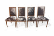 Zentique - Square Back Cow Hide Side Dining Chair - FC010-4 E272 Cow SPBWN - GreatFurnitureDeal