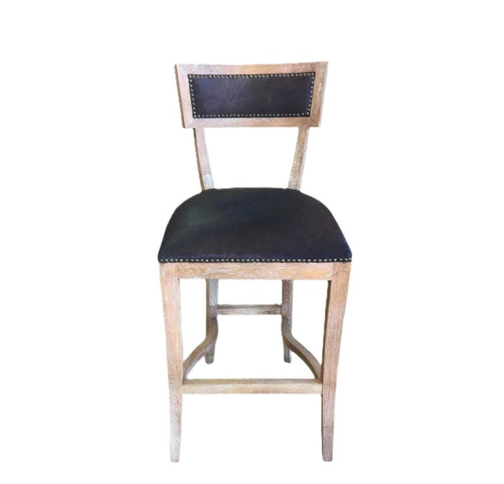 Zentique - Carvell Cowhide Bar/ Counter Stool - CF282-35 Bar E272 Cow BL