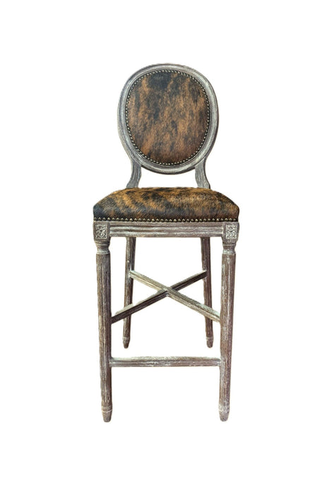 Zentique - Medallion Cow Hide Bar/ Counter Stool - FC011-35 Bar E271 Cow ED