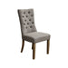 GJ Styles - Tufted Grey Side Chair With Oak Leg - FD08 - GreatFurnitureDeal