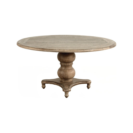 GJ Styles - Round Pedestal Dining Table In Oak 60" - FD13 - GreatFurnitureDeal