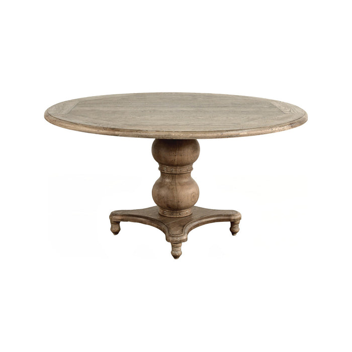 GJ Styles - Round Pedestal Dining Table In Oak 60" - FD13 - GreatFurnitureDeal