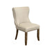 GJ Styles - Linen Side Chair With Tufted Detail On Back - FD19 - GreatFurnitureDeal