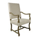 GJ Styles - Linen High Back Armchair W.Oak (Set of 2) - FD31 - GreatFurnitureDeal
