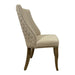 GJ Styles - Linen Side Chair With Chrome Detail - FD51 - GreatFurnitureDeal