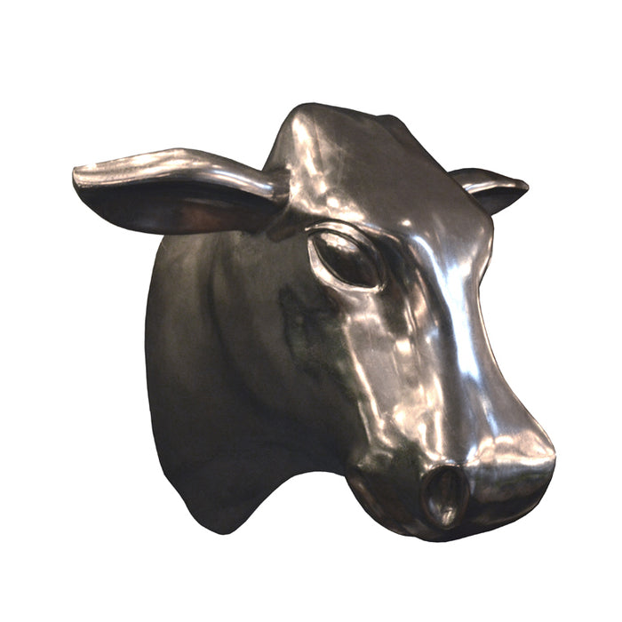 GJ Styles - Ox Head Large Silver Leaf with Patina - FE23 - GreatFurnitureDeal