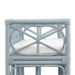 Worlds Away - Ferguson Decorative Bench With Performance Ivory Cushion in Rattan In Light Blue - FERGUSON LB - GreatFurnitureDeal
