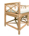 Worlds Away - Ferguson Decorative Bench With Performance Ivory Cushion In Rattan - FERGUSON NAT - GreatFurnitureDeal