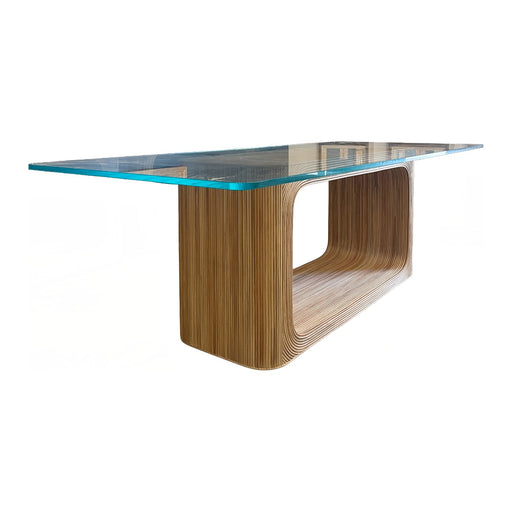 GJ Styles - Madison Dining Table with Extra Thick Glass Top - FI01 - GreatFurnitureDeal