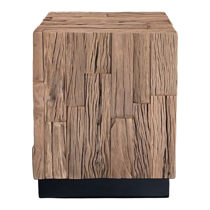 GJ Styles - Railway Side Table W/Black Base - FI13