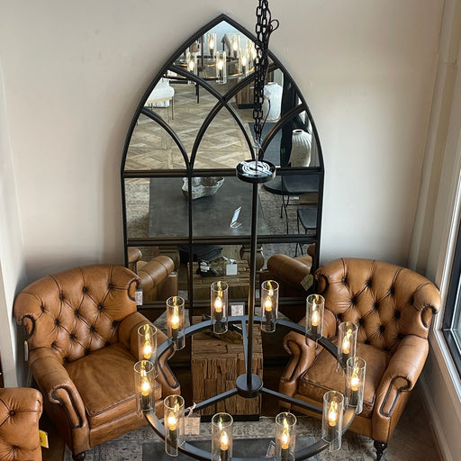 GJ Styles - Extra Large Gothic Mirror Black Metal - FI16 - GreatFurnitureDeal