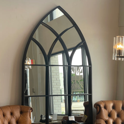 GJ Styles - Extra Large Gothic Mirror Black Metal - FI16 - GreatFurnitureDeal
