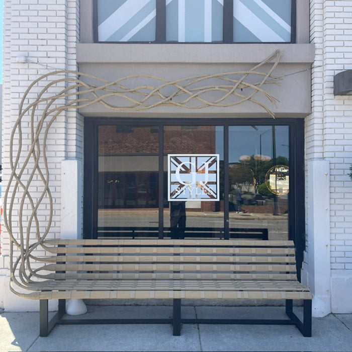 GJ Styles - Outdoor Bench with Organic Design - FI19