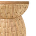 Worlds Away - Fiji Round Occasional Table With Water Hyacinth Weave and Mindi Wood Top - FIJI - GreatFurnitureDeal