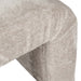 Worlds Away - Finch Horizontal Channeled Stool In Taupe Textured Chenille - FINCH TP - GreatFurnitureDeal