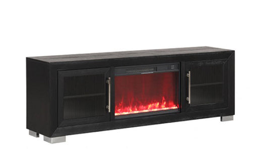 Furniture of America - Ashbourne 72" TV Stand w/ Electric Fire Place in Black - FM-AC415BK-TV-72 - GreatFurnitureDeal