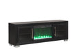Furniture of America - Ashbourne 72" TV Stand w/ Electric Fire Place in Black - FM-AC415BK-TV-72 - GreatFurnitureDeal