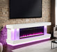 Furniture of America - Peseux 71" TV Stand w/ Electric Fire Place in White - FM-AC8009WH-TV - GreatFurnitureDeal