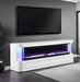 Furniture of America - Luken 71" TV Stand w/ Electric Fire Place in White - FM-AC8010WH-TV - GreatFurnitureDeal