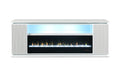 Furniture of America - Medea 71" TV Stand w/ Electric Fire Place in White - FM-AC8011WH-TV - GreatFurnitureDeal