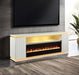 Furniture of America - Medea 71" TV Stand w/ Electric Fire Place in White - FM-AC8011WH-TV - GreatFurnitureDeal