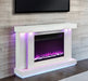 Furniture of America - Dorrit 55" Electric Fire Place in White - FM-AC8012WH-TV - GreatFurnitureDeal
