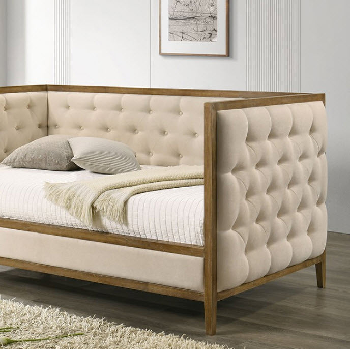 Furniture of America - Adara Twin Daybed in Natural Oak - FM1200NT-BED - GreatFurnitureDeal