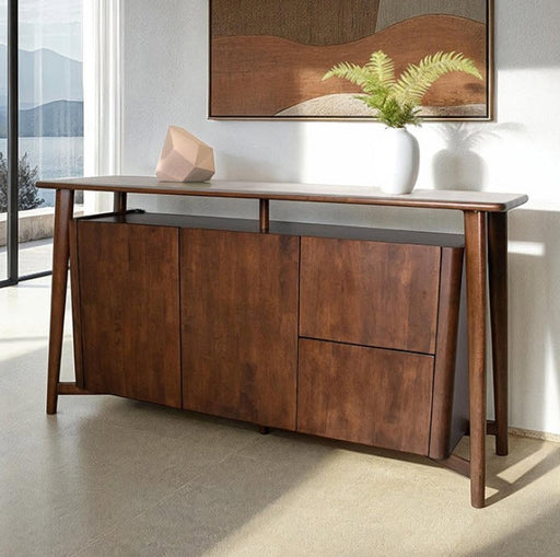 Furniture of America - Sargans 2-Door Sideboard in Rich Walnut - FM30006WN-SV-PK - GreatFurnitureDeal