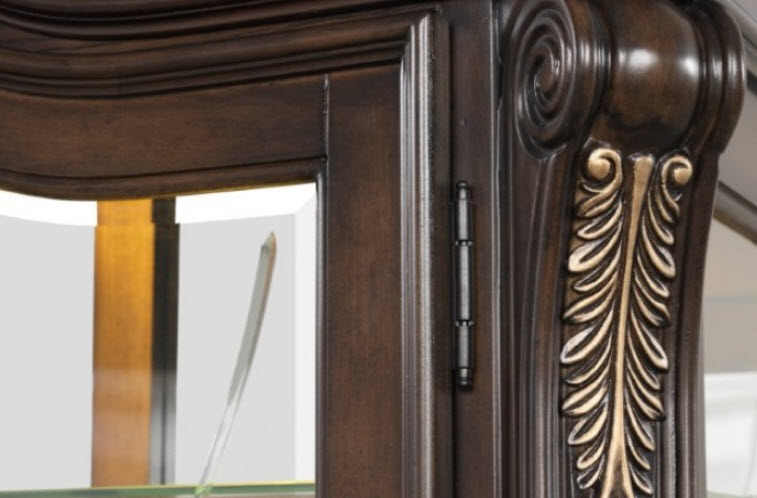 Furniture of America - Leovanni Curio in Dark Brown - FM31003DB-CR-SET - GreatFurnitureDeal