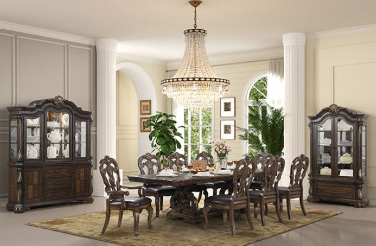 Furniture of America - Leovanni Curio in Dark Brown - FM31003DB-CR-SET - GreatFurnitureDeal