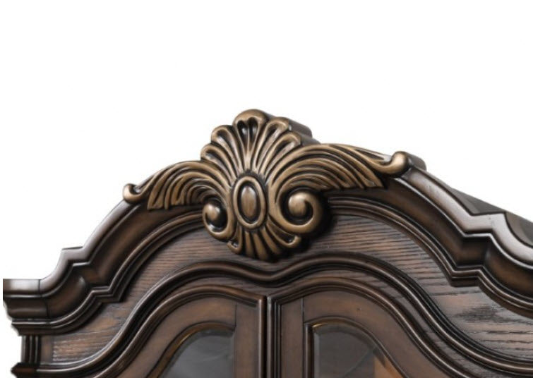 Furniture of America - Leovanni Curio in Dark Brown - FM31003DB-CR-SET - GreatFurnitureDeal
