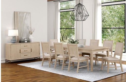 Furniture of America - Sandnes 5 Piece Dining Table Set in Light Oak - FM3369AK-T-5SET - GreatFurnitureDeal