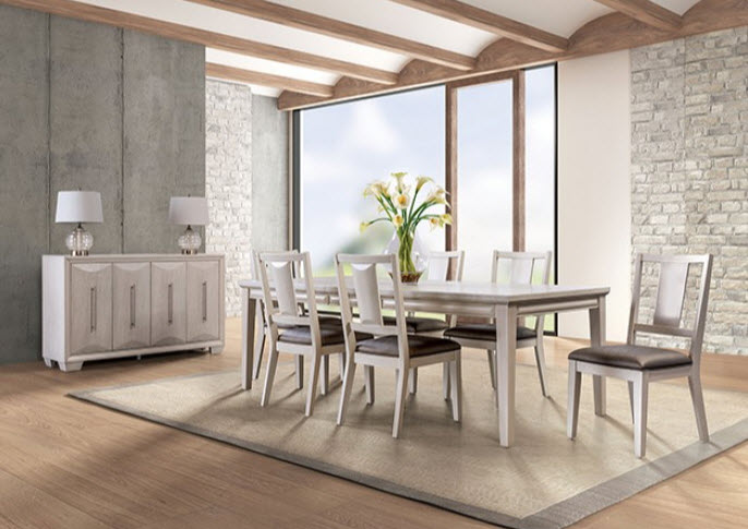 Furniture of America - Hinwitz Server in White Oak - FM3399WH-SV - GreatFurnitureDeal