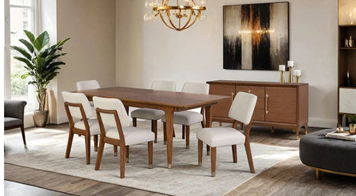 Furniture of America - Hepburne 5 Piece Dining Table Set in Walnut - FM34000WN-T-5SET - GreatFurnitureDeal