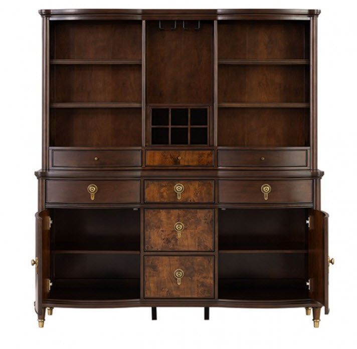 Furniture of America - Westerham Hutch with Buffet in Dark Cherry - FM34001CH-HB-SET - GreatFurnitureDeal