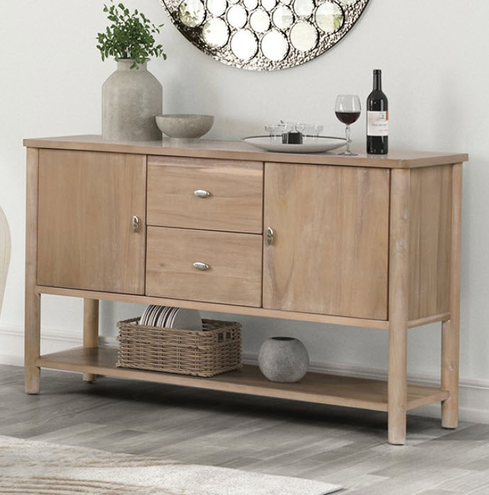 Furniture of America - Rheinfall Server in Natural/Beige - FM3426NT-SV - GreatFurnitureDeal