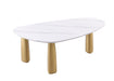 Furniture of America - Northam 5 Piece Dining Table Set in White/Matte Gold - FM37005WH-T-TABLE-5SET - GreatFurnitureDeal