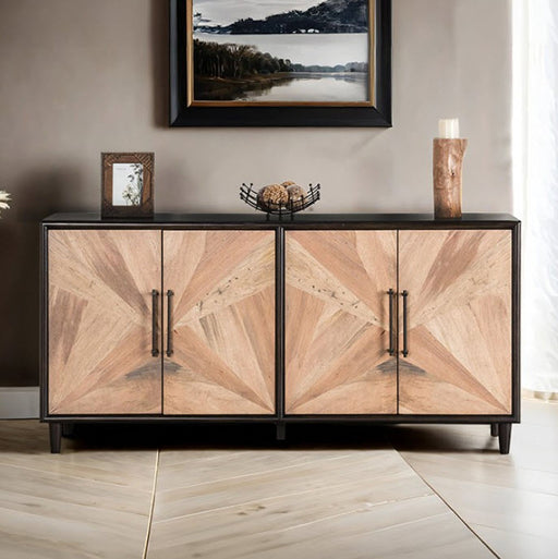 Furniture of America - Lakeside Sideboard in Black/Natural - FM39003BK-SV - GreatFurnitureDeal