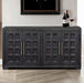 Furniture of America - Hatton Cross 4 Door Cabinet in Weathered Black - FM39011BK-SV - GreatFurnitureDeal