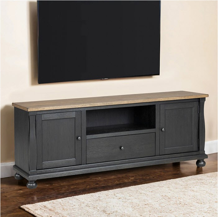 Furniture of America - Neue Mills TV Console in Weathered Black/Brown - FM40009BK-TV - GreatFurnitureDeal