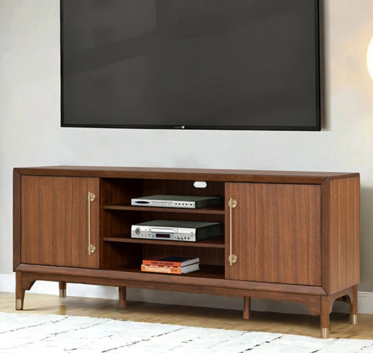 Furniture of America - Hepburne 70" TV Stand in Walnut - FM54000WN-TV-70 - GreatFurnitureDeal
